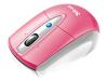Trust Retractable Laser Mini Mouse for Mac - Mouse - laser - wired - USB - pink