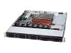 Supermicro SC113 TQ-700CB - Rack-mountable - 1U - extended ATX - SATA/SAS - hot-swap - power supply 700 Watt - black