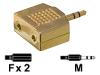 Philips SWA3031W - Audio splitter - mini-phone stereo 3.5 mm  (F) - mini-phone stereo 3.5 mm  (M)