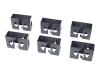 APC Cable Containment Brackets with PDU Mounting - PDU mounting brackets - black