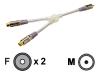 Philips SWA3033W - Audio splitter - RCA (M) - RCA (F) - shielded