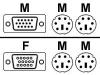 AESP - Keyboard / video / mouse (KVM) cable kit - DB-15, 6 pin PS/2 - 6 pin PS/2, HD-15 (M) - 10 m