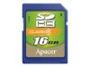 Apacer - Flash memory card - 16 GB - Class 6 - SDHC