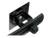 Ergotron DS100 Dual LCD Pole System - Mounting component ( slide pivot ) for flat panel - black