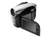 Samsung VP-DX100 - Camcorder - Widescreen Video Capture - 800 Kpix - optical zoom: 34 x - DVD-R (8cm), DVD-RW (8 cm), DVD+RW (8cm), DVD+R DL (8cm) - black