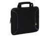 Case Logic Casual Sub-notebook shuttle - Notebook carrying case - black / red