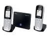 Siemens Gigaset S685 IP Duo - Cordless phone / VoIP phone w/ call waiting caller ID & answering system - DECT\GAP - SIP - black, silver + 1 additional handset(s)