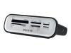 Belkin Universal Media Reader - Card reader ( Memory Stick, Microdrive, MMC, SD, SM, MS Duo, xD, miniSD, CF, microSD, SDHC, MS Micro ) - USB