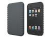 XtremeMac TuffWrap - Case for digital player - silicone - grey, black - iPod touch