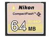 Nikon - Flash memory card - 64 MB - CompactFlash Card