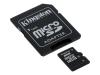 Kingston - Flash memory card ( microSDHC to SD adapter included ) - 8 GB - Class 4 - microSDHC