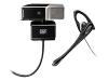 HP 2-Megapixel Autofocus Webcam - Web camera - pan / tilt - colour - audio - Hi-Speed USB - with Headset