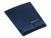 Fellowes Wrist Support - Mouse pad with wrist pillow - sapphire