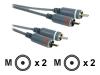 Philips SWA4524W - Audio cable - RCA (M) - RCA (M) - 5 m