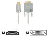 Belkin - Video cable - HDMI / DVI - 19 pin HDMI (M) - DVI-D (M) - 1.8 m - shielded - white