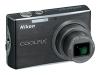 Nikon Coolpix S710 - Digital camera - compact - 14.5 Mpix - optical zoom: 3.6 x - supported memory: MMC, SD, SDHC - black
