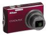 Nikon Coolpix S710 - Digital camera - compact - 14.5 Mpix - optical zoom: 3.6 x - supported memory: MMC, SD, SDHC - deep red