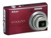 Nikon Coolpix S610 - Digital camera - compact - 10.0 Mpix - optical zoom: 4 x - supported memory: MMC, SD, SDHC - deep red