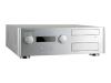 Chieftec Hi-Fi Series HM-02SL - Desktop - micro ATX - no power supply - silver - USB/FireWire/Audio