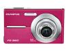 Olympus FE-360 - Digital camera - compact - 8.0 Mpix - optical zoom: 3 x - supported memory: xD-Picture Card - pink