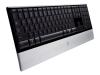 Logitech diNovo Keyboard for Notebooks - Keyboard - wireless - 2.4 GHz - USB wireless receiver - brushed aluminum, piano black - Finnish / Swedish