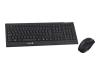 Cherry B.UNLIMITED Home - Rechargeable Wireless Desktop M85-26005 - Keyboard - wireless - 2.4 GHz - mouse - USB wireless receiver - black - Swiss