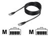 V7 - Patch cable - RJ-45 (M) - RJ-45 (M) - 3 m - ( CAT 5e ) - moulded, stranded, snagless - black