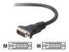 V7 - DVI cable - dual link - DVI-D (M) - DVI-D (M) - 3 m - black