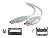 V7 - USB extender - 4 PIN USB Type A (M) - 4 PIN USB Type A (F) - 1.8 m ( USB / Hi-Speed USB ) - grey