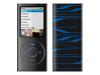 Belkin Sonic Wave Two-Tone Silicone Sleeve - Case for digital player - silicone - black, blue - iPod nano (4G)