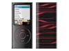 Belkin Sonic Wave Two-Tone Silicone Sleeve - Case for digital player - silicone - black, infrared - iPod nano (4G)