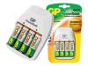 GP PowerBank Night-Light - Battery charger - 14 hr - 4xAA/AAA, 2x9V - included batteries: 4 x AA type NiMH 2700 mAh