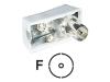 Philips SWV2184W - Right angle adapter - IEC connector (F) - coaxial