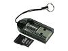 Kingston USB microSD Reader + Card - Card reader ( microSD, microSDHC ) - flash: microSD - 4 GB - Hi-Speed USB
