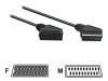 Philips SWV2718W - Video / audio cable - SCART (F) - SCART (M) - 3 m - shielded