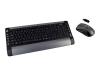 Sweex Wireless Slimline Keyboard & Optical Mouse Set - Keyboard - wireless - RF - 103 keys - mouse - USB wireless receiver - US