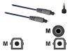 Philips SWA7303W - Digital audio cable (optical) - TOSLINK, mini TOSLINK (M) - TOSLINK (M) - 3 m - fiber optic