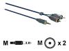 Philips SWA7527W - Audio cable - mini-phone stereo 3.5 mm  (M) - RCA (M) - 1.5 m