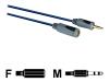 Philips SWA7528W - Headphones extender - mini-phone stereo 3.5 mm  (F) - mini-phone stereo 3.5 mm  (M) - 1.5 m