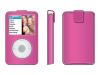 Belkin Leather Sleeve for iPod classic (2nd Gen) - Case for digital player - leather - pink - iPod classic (2G)