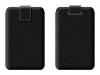Belkin Leather Pull-Tab Holster for iPod classic (2nd Gen) - Holster bag for digital player - leather - black - iPod classic (2G)