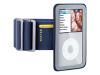 Belkin Sport Armband Plus with FastFit - Arm pack for digital player - yellow, navy blue - iPod classic (2G)