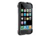 DLO Jam Jacket - Case for cellular phone - silicone - black - Apple iPhone 3G