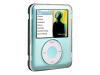 DLO HybridShell - Case for digital player - silicone, polycarbonate, rubber - black - iPod nano (3G)