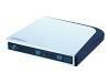 LiteOn eSAU208 - Disk drive - DVDRW (R DL) / DVD-RAM - 8x/8x/5x - Hi-Speed USB - external - pearl white - LightScribe