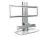 Philips STS8001 - Stand for TV / AV System - aluminium, glass - silver - screen size: 37