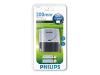 Philips SCB4055NB - Battery charger 4xAA/AAA - included batteries: 2 x AA type NiMH 2300 mAh