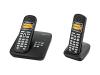 Siemens Gigaset AL285 Duo - Cordless phone w/ answering system & caller ID - DECT\GAP - black + 1 additional handset(s)