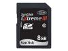 SanDisk Extreme III - Flash memory card - 8 GB - Class 6 - SDHC