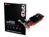 Club 3D HD 4550 - Graphics adapter - Radeon HD 4550 - PCI Express 2.0 x16 low profile - 512 MB GDDR3 - Digital Visual Interface (DVI), HDMI ( HDCP ) - HDTV out